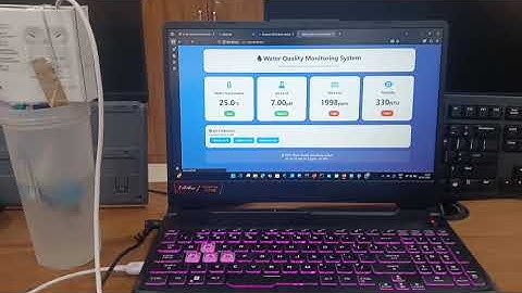Water purity system using ESP32 and Ph sensors