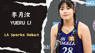 Yueru Li LA Sparks Debut | 7pts,6reb | WNBA Pre Season | LA Sparks VS Seattle Storm | May 4,2024