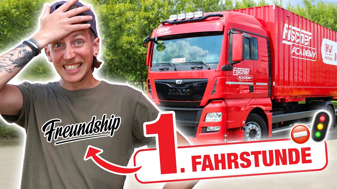 New Erste Fahrstunde LKW mit Dominik 🚚💨 Freundship | Fischer Academy