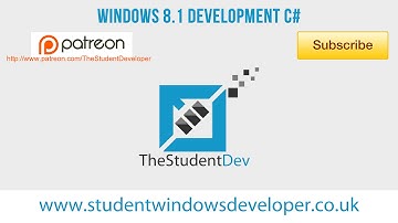 Windows 8.1 Development C# - Tools, Properties & Events