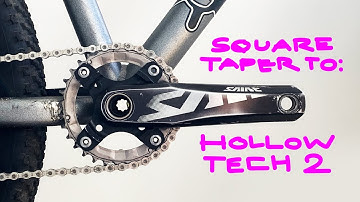 how to convert square tapered cranks to hollow tech 2 cranks