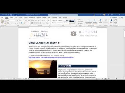 Word document accessibility demonstration