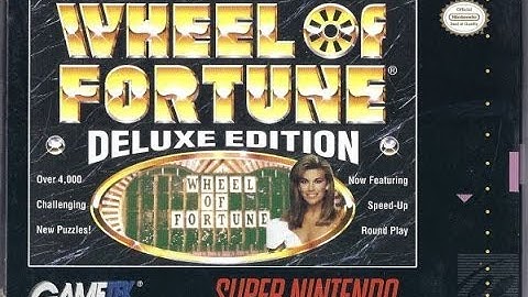 Wheel Of Fortune Deluxe Edition SNES New Run (Game #5)