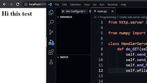 how to make web server using python