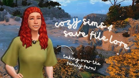 yapping about my cc save file lore | cozy sims 4 gameplay :)