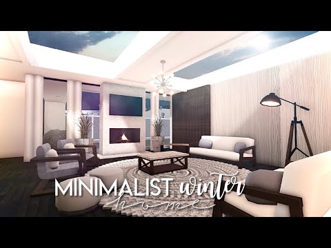 ROBLOX | Bloxburg: Minimalist Luxury Winter Home 94k | No Gamepass ...