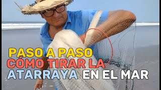 La Enseñanza Perfecta Para Que Aprenda A Tirar Una Atarraya Y Pescar En El Mar