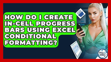 How Do I Create In-cell Progress Bars Using Excel Conditional Formatting? - Docs and Sheets Pro