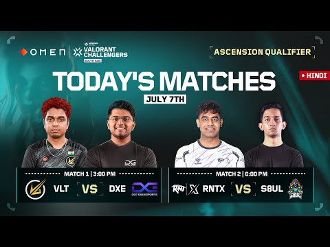 [HINDI] OMEN VCSA Ascension Qualifier – Day 1 || OMEN VALORANT Challengers South Asia 2025