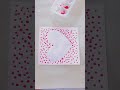 Easy Heart Acrylic Painting /Cotton Swab Painting/Valentine's day Special #shorts#youtubeshorts