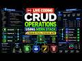 🔴🚀 LIVE Coding: CRUD Operations Using MERN Stack | Build a Full Stack Application from Scratch