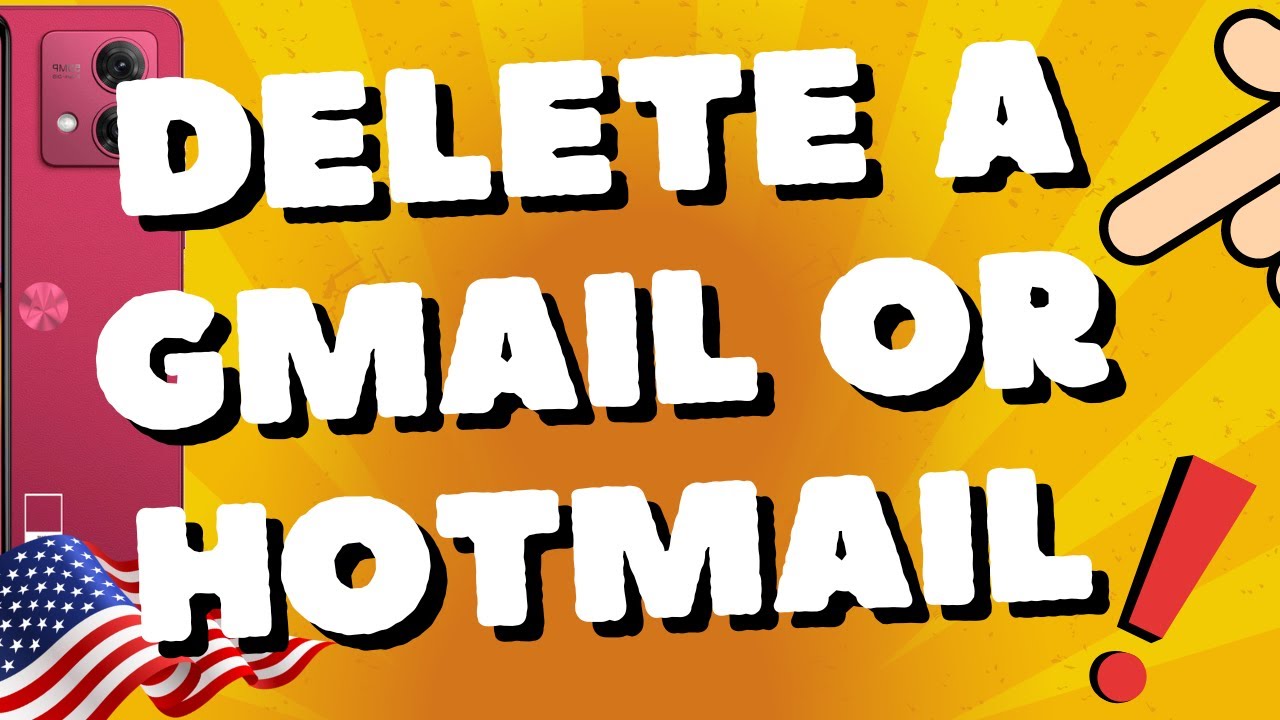 how to delete a gmail or hotmail account Motorola Moto G54 5G, G84, G73, G53, and Edge 40