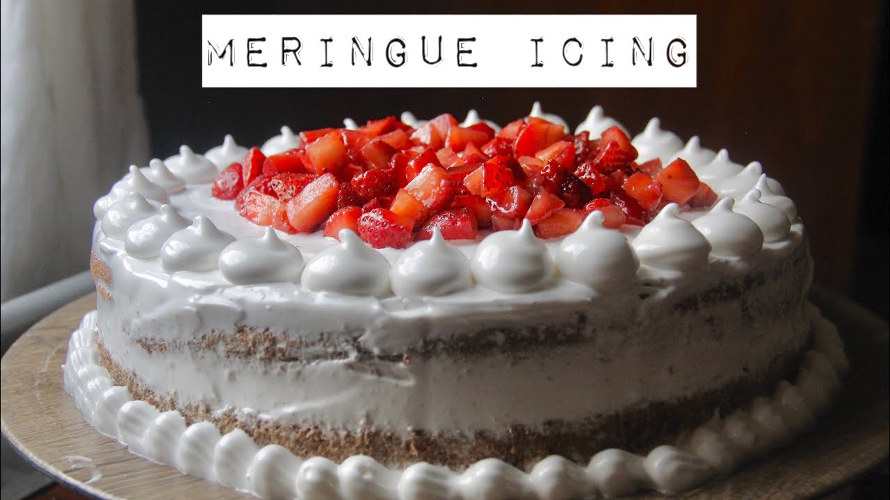 Meringue icing Meringue Strawberry Cake🍓 Ring Loyola YouTube