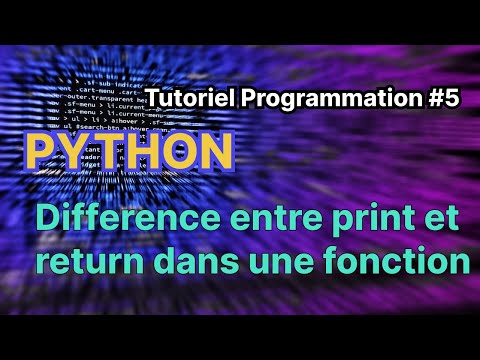 La différence entre return et print() dans une fonction python
