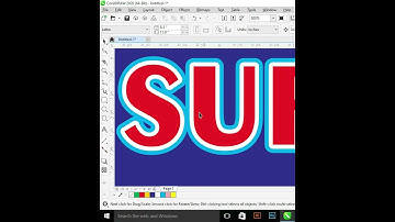 Make double outline in corel draw in urdu / hindi
