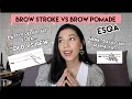 Esqa Brow Stroke Pencil vs Brow Pomade Pencil Battle & Review | SHE&CAT