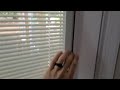 Fixing built-in blinds on a client&#39;s glass door