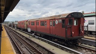 IND Culver Line: (F) and (G) Train Action with Garbage Trains @ 4th Avenue-9th Street