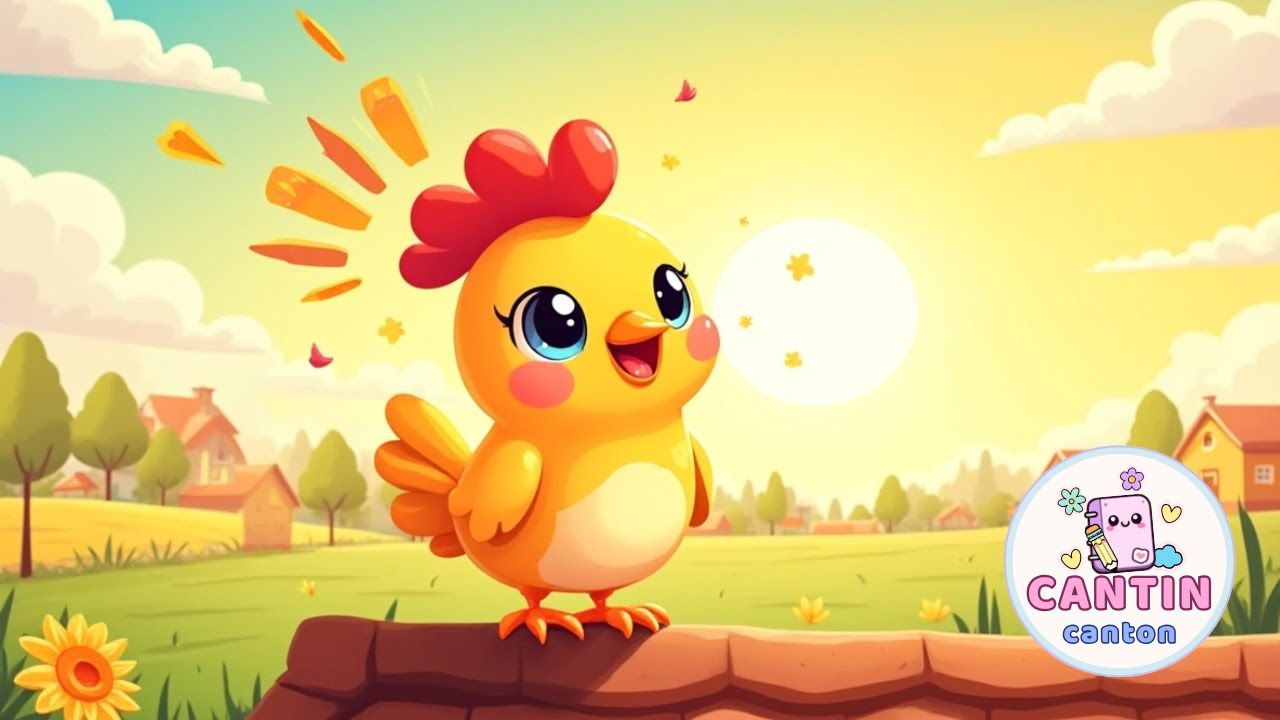 🐓🎵 Galo Kikirikí | Música Infantil Alegre para Crianças 🌞🌈