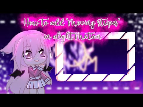 [ How to add "Moving stripes" in alight Motion Tutorial ] ( Like the Kakegurui meme )