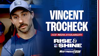 NYR vs BUF: Vincent Trocheck Pregame Media Availability | November 27, 2023