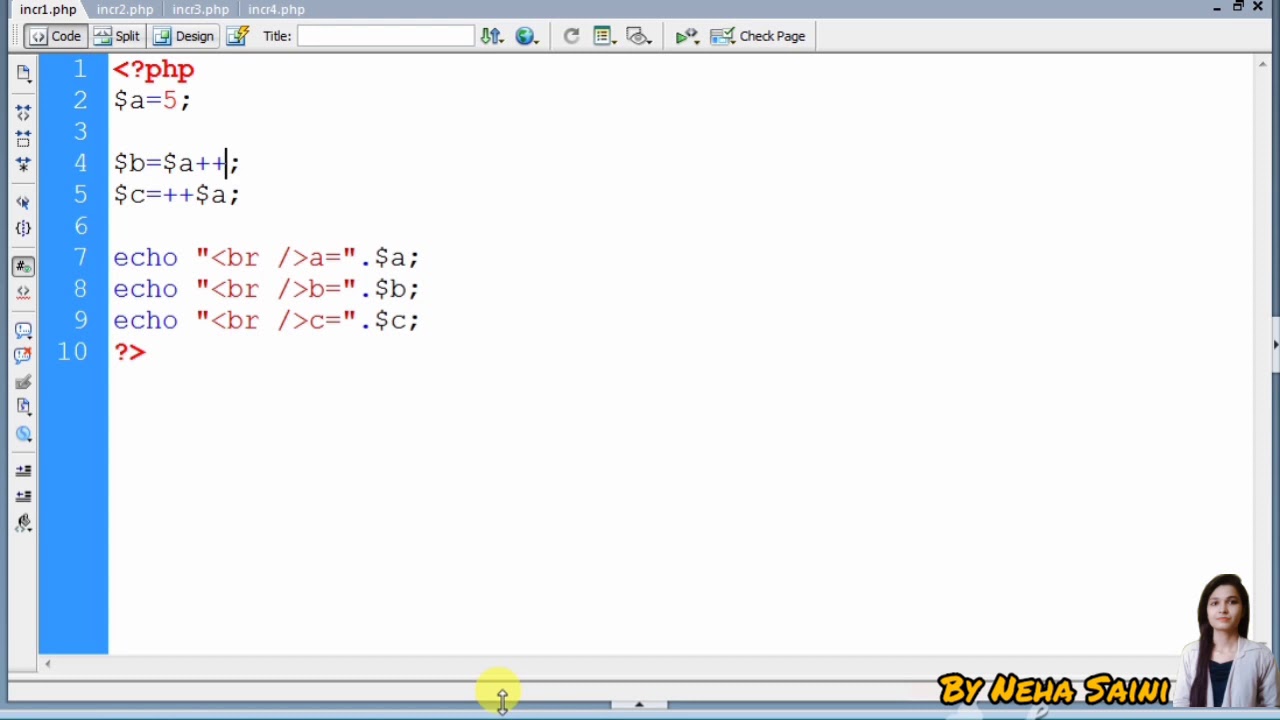 decrement for loop in php decrement for loop in php