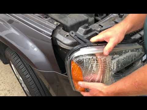 Changing the headlight bulb in a 2008 Chevy Equinox