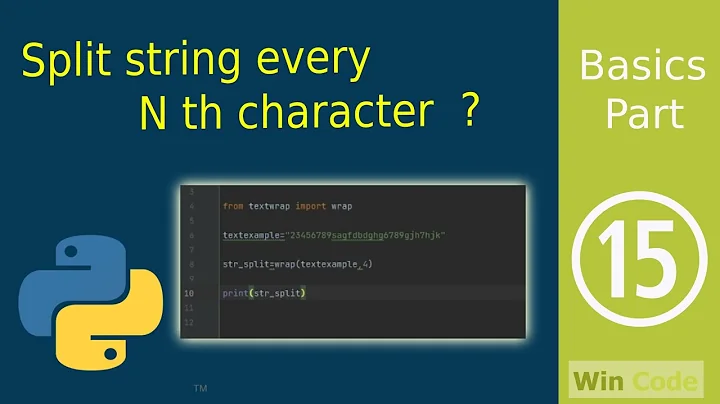 Split string every nth character python?