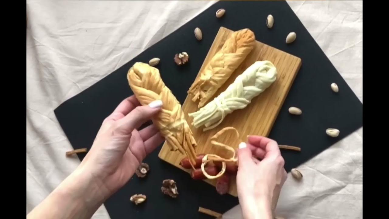 Натуральный сыр косичка Золото Колчака - YouTube