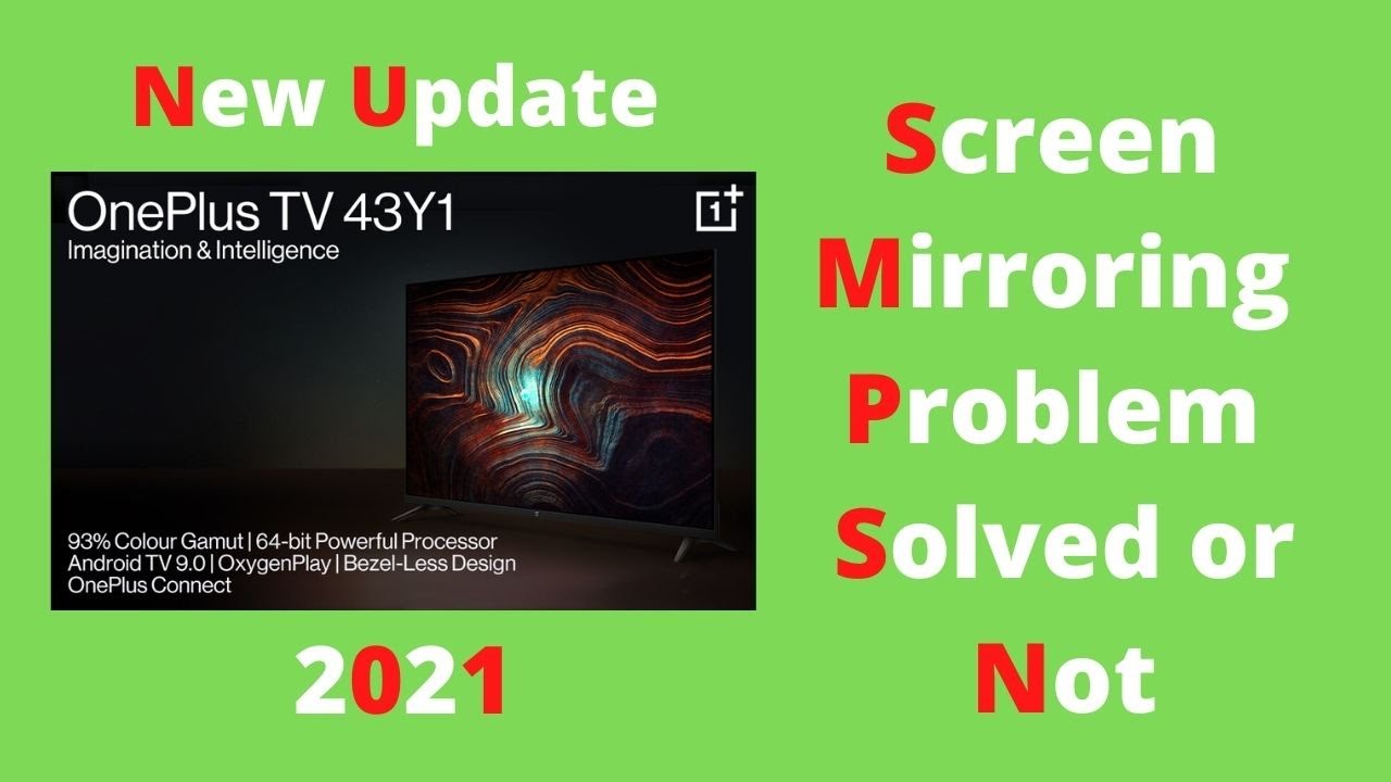 oneplus tv new update y series | mira cast problem solver or not