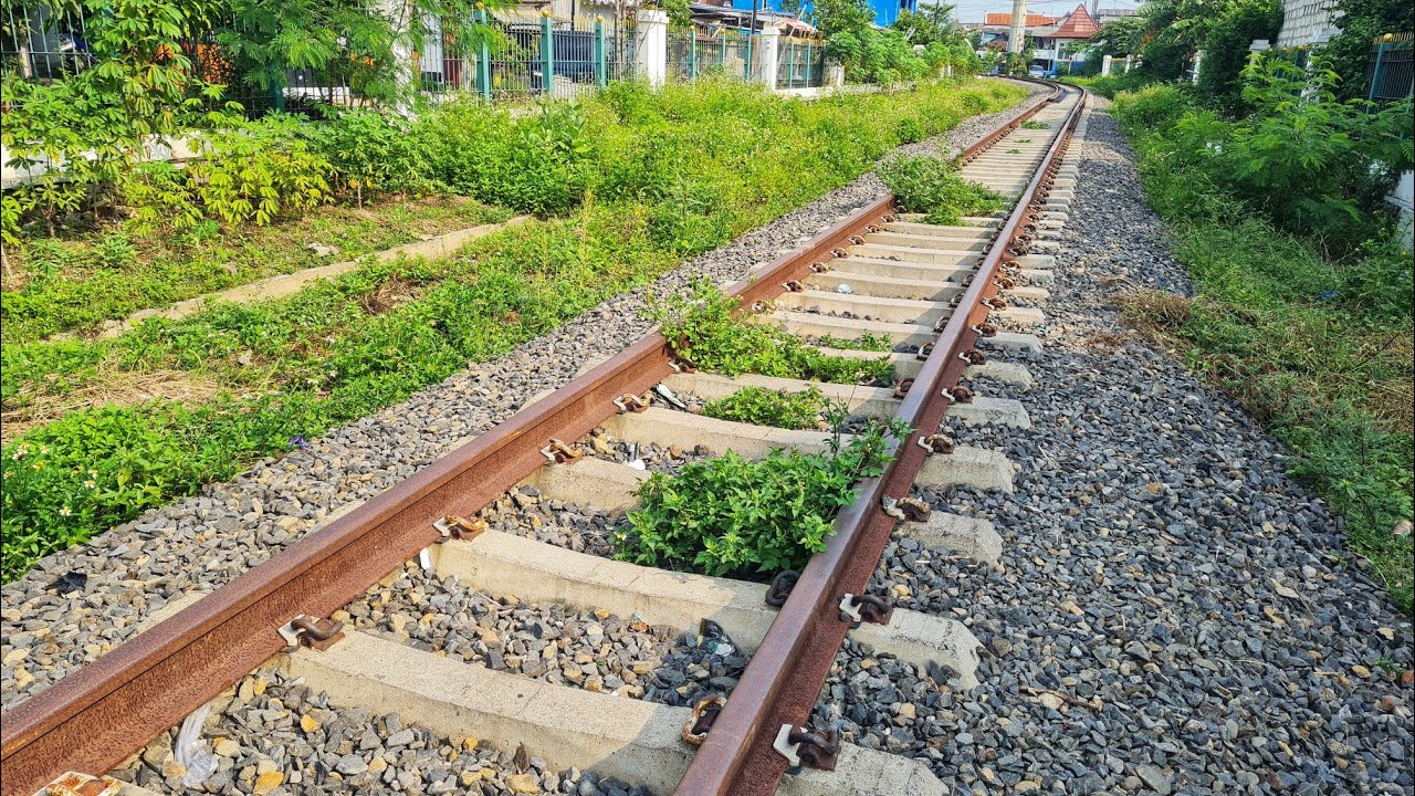 REL SUDAH DI REAKTIVASI TAPI KERETA TIDAK ADA YANG LEWAT AL HASIL JALUR KEMBALI DITUMBUHI RUMPUT !