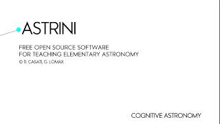 Astrini Tutorial (open source software for teaching elementary astronomy)
