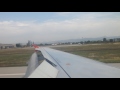 Aeroflot A320 landing at Sofia SOF  11 Sept 2016 Flight #SU2060