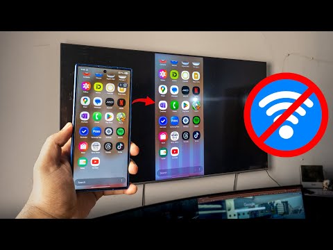 Как транслировать изображение с телефона на телевизор без Wi-Fi (без кабелей и Chrome Cast) ОБНОВ...