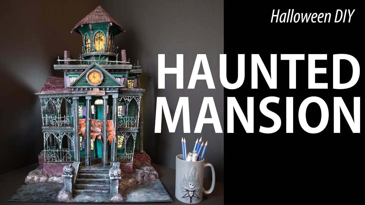 How to make a cardboard House/Haunted Mansion YouTube