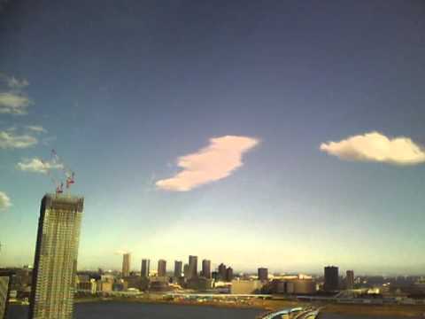 インターバル動画〜午後の東の空　レコロで撮影