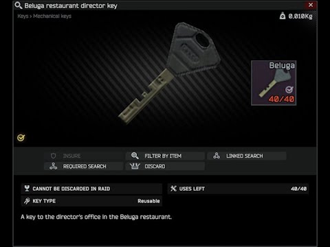 beluga key New Streets of tarkov Key! EFT - YouTube