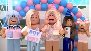 Family's GENDER REVEAL PARTY! *SHE'S HAVING TWINS? VIRAL TIKTOK...* VOICES! Roblox Bloxburg Roleplay