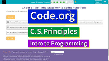 Creating Functions Lesson 5.11 Tutorial with Answers Code.org CS Principles