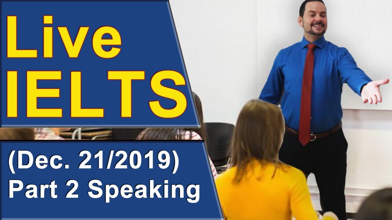IELTS Live - Speaking Part 2 - Difficult Cue Card Questions