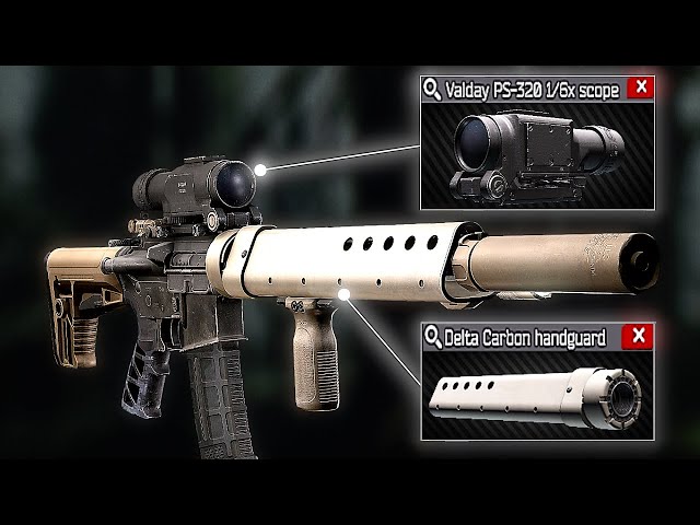 Tan ADAR 2-15 with Valday PS-320 Scope (Delta Carbon Handguard