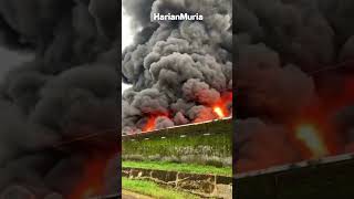 Pabrik Busa di Nalumsari Jepara Kebakaran