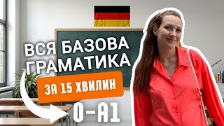 картинка: Базова граматика німецької за 15 хвилин! 🇩🇪 Від 0 до A1 просто зараз.