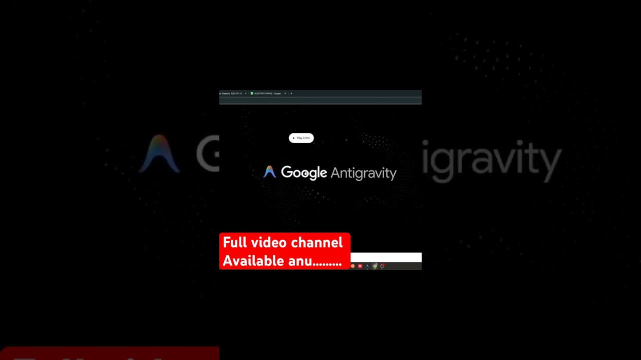 Google Antigravity Tool വെച്ച് Backend ഉള്ള ഒരു Registration Page 