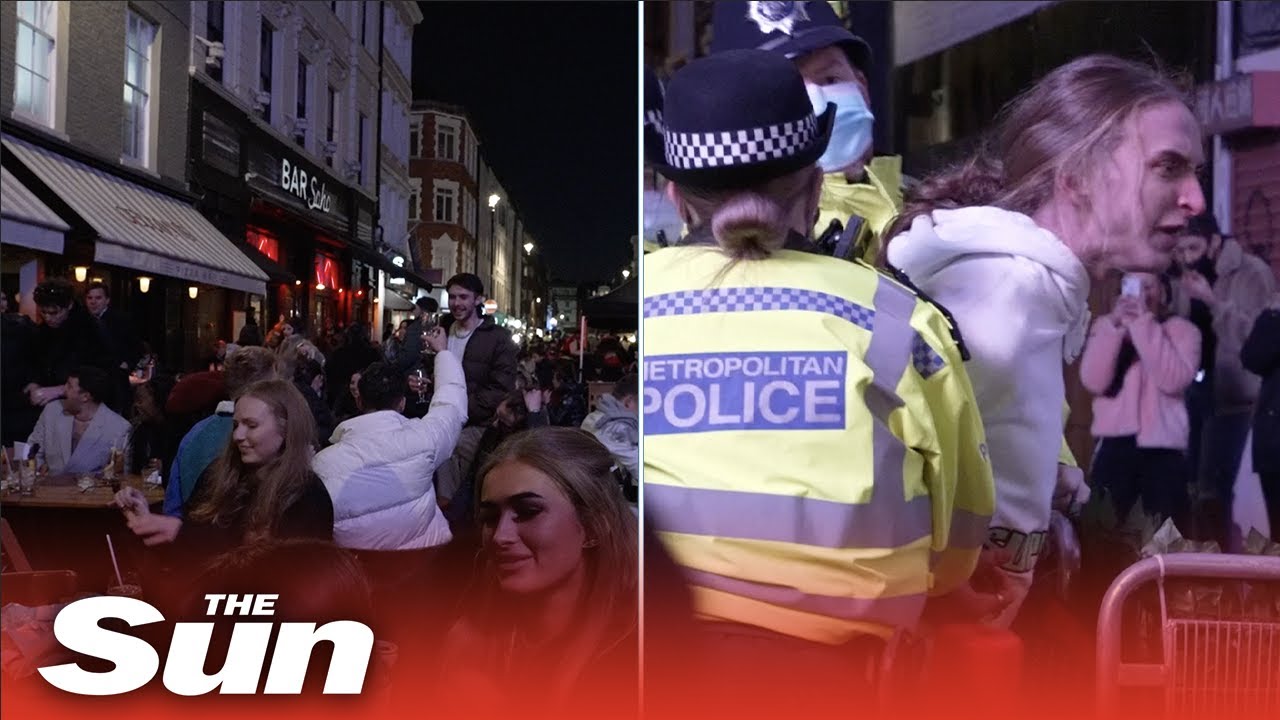 Brits get rowdy & clash with cops as pubs open across England