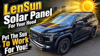 LenSun Solar Panel for the Hood of Your 3rd Gen Toyota Sequoia.  Keep Your Battery Topped Off!