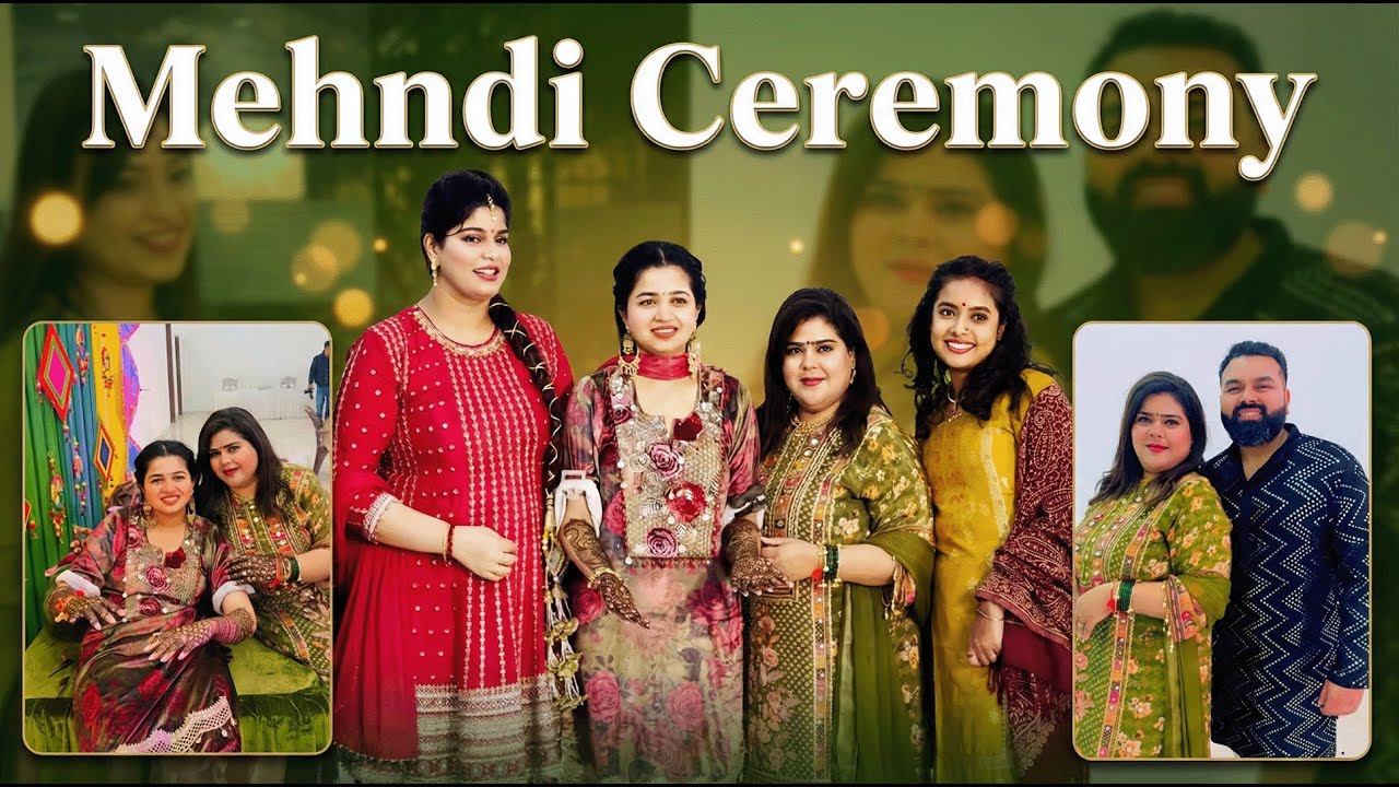 Mehndi Day Vibes 💚 | Smiles, Colours & Family Fun #mehndi #familyvlog #threesistersandtheirmisters 