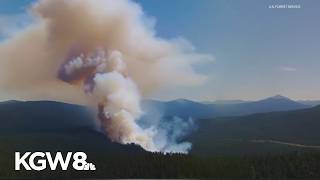 Grasshopper Fire near Mount Hood continues to grow as 2 new fires break out