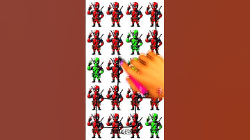 Deadpool New line connect puzzle game diy #deadpool #deadpooledit #marvel #art #shorts