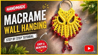 Easy &amp; Beautiful Macrame Wall Hanging ✨ | Step by Step DIY Tutorial for Beginners | Handmade Decor